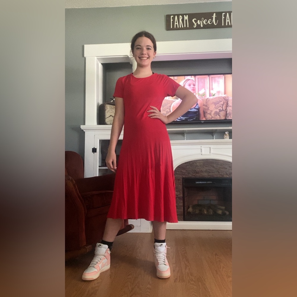 Long Red dress
